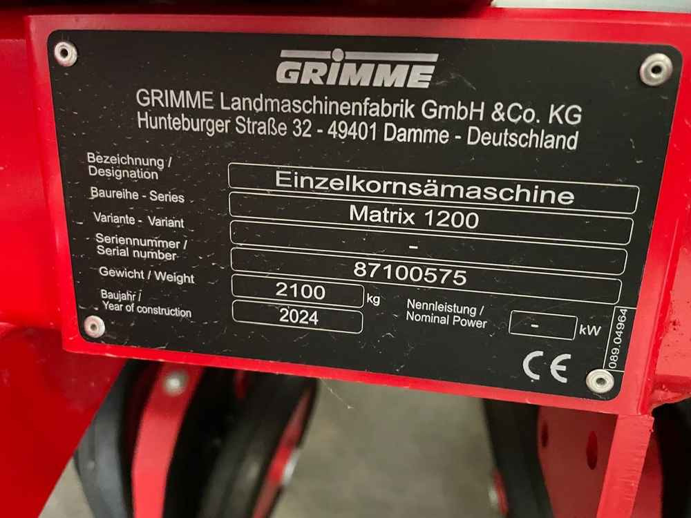 Grimme MATRIX 1200 - Семенска дупчалка: слика 2 Grimme MATRIX 1200 - Семенска дупчалка: слика 2