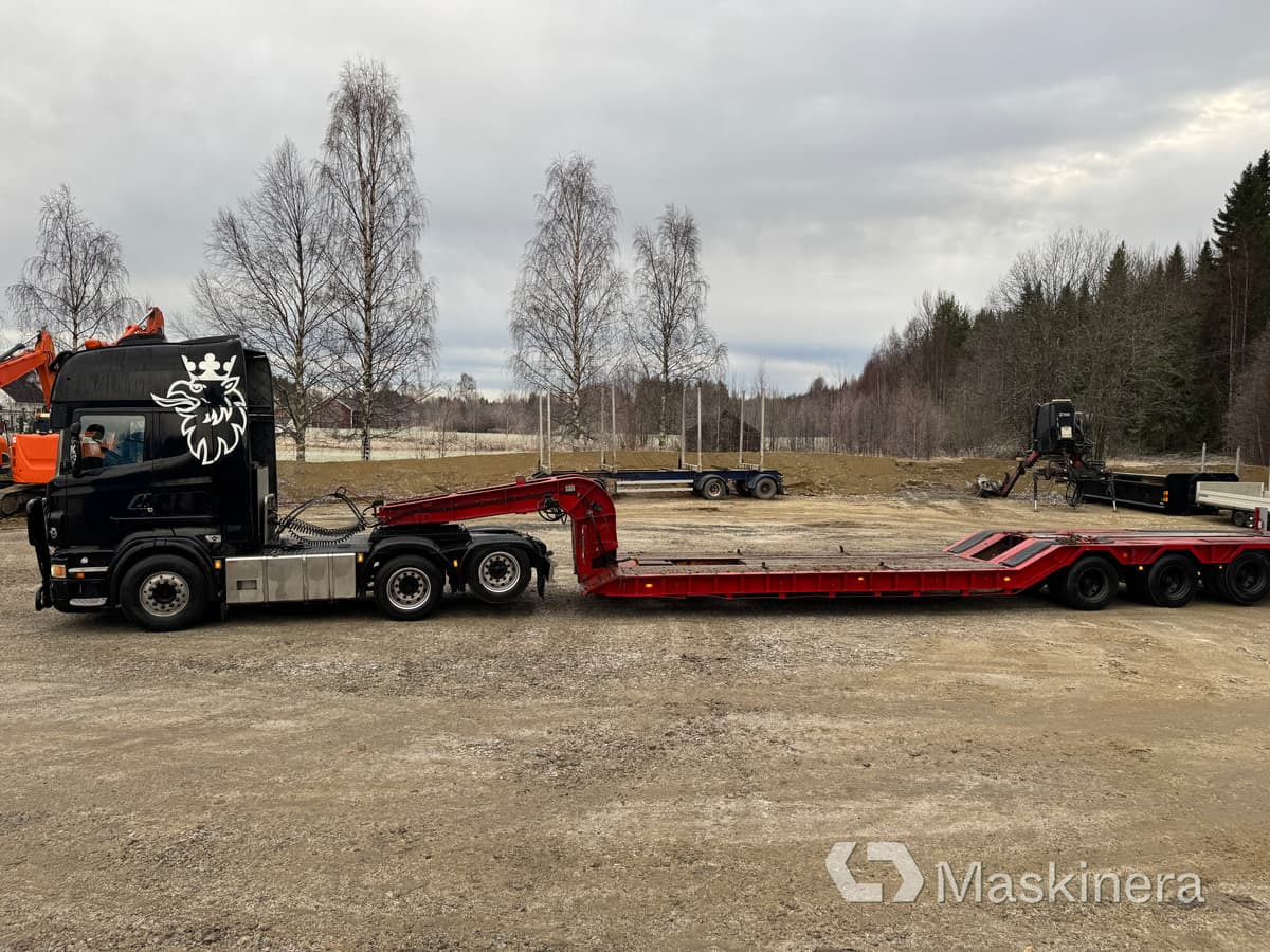 Scania R 620, Hafo H35 Plsbo Lastbil Scania R 620 med maskintrailer - Камион влекач, Автотранспортна полуприколка: слика 2 Scania R 620, Hafo H35 Plsbo Lastbil Scania R 620 med maskintrailer - Камион влекач, Автотранспортна полуприколка: слика 2