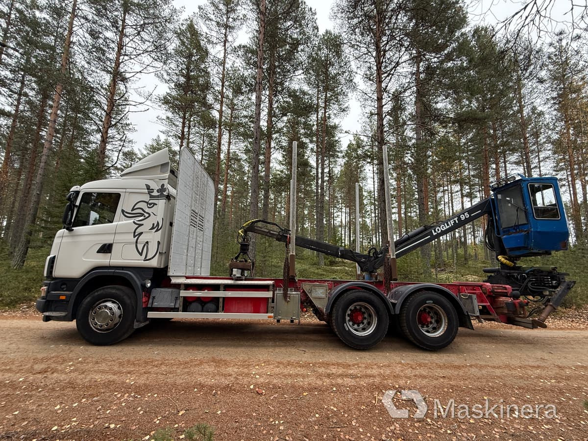 Scania R164GB6X4NA580 Timmerbil Scania R164 580 6x4 - Камион за дрва, Камион со кран: слика 3 Scania R164GB6X4NA580 Timmerbil Scania R164 580 6x4 - Камион за дрва, Камион со кран: слика 3