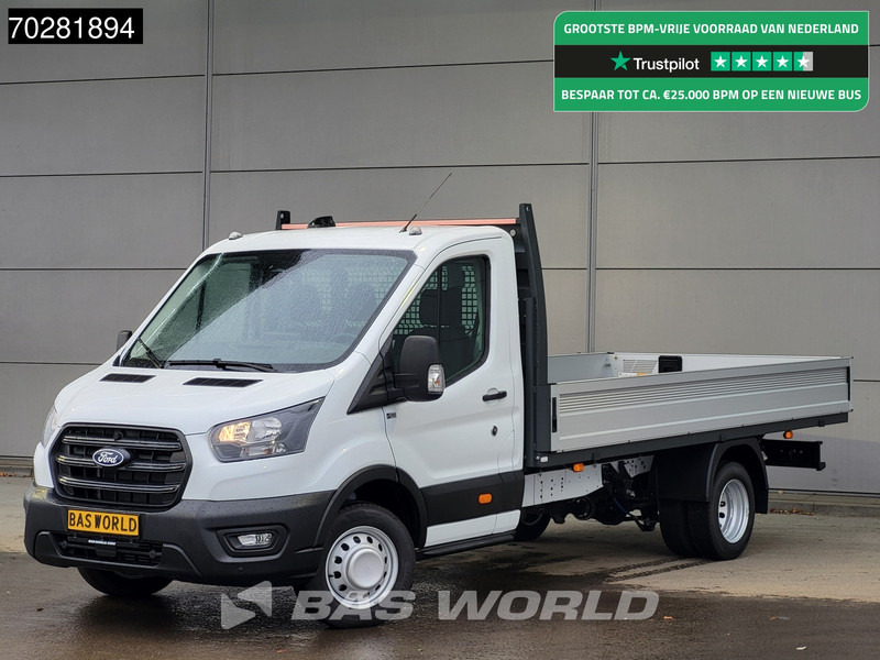 Ford Transit 165pk Open Laadbak 3,5t Trekhaak Dubbellucht Airco Cruise Camera Parkeersensoren Euro6 Pritsche Pickup Airco Trekhaak Cruise con - Комбе со отворен сандак: слика 1 Ford Transit 165pk Open Laadbak 3,5t Trekhaak Dubbellucht Airco Cruise Camera Parkeersensoren Euro6 Pritsche Pickup Airco Trekhaak Cruise con - Комбе со отворен сандак: слика 1
