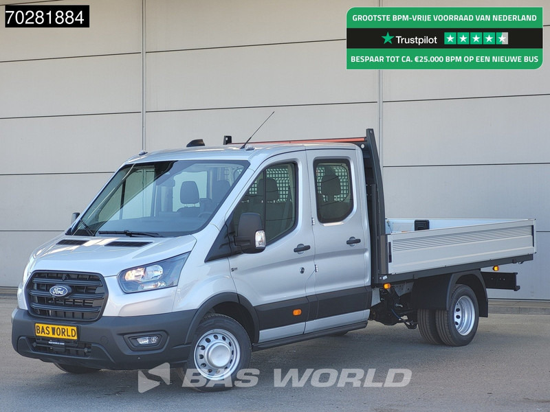 Ford Transit 170pk Automaat Dubbel Cabine 3500kg Trekhaak Open Laadbak Pritsche SYNC4 scherm CarPlay Camera Airco Trekhaak Cruise control - Комбе со отворен сандак: слика 1 Ford Transit 170pk Automaat Dubbel Cabine 3500kg Trekhaak Open Laadbak Pritsche SYNC4 scherm CarPlay Camera Airco Trekhaak Cruise control - Комбе со отворен сандак: слика 1