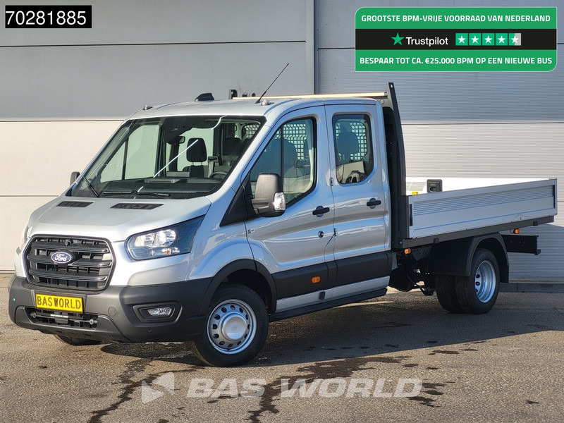 Ford Transit 170pk Automaat Dubbel Cabine 3500kg Trekhaak Open Laadbak Pritsche SYNC4 scherm CarPlay Camera Pickup Airco Trekhaak Cruise cont - Комбе со отворен сандак: слика 1 Ford Transit 170pk Automaat Dubbel Cabine 3500kg Trekhaak Open Laadbak Pritsche SYNC4 scherm CarPlay Camera Pickup Airco Trekhaak Cruise cont - Комбе со отворен сандак: слика 1