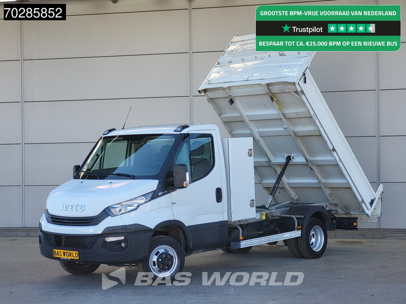 Iveco Daily 35C14 Open Laadbak met Kist Dubbellucht 3,5t Trekhaak Airco Cruise Euro6 Pritsche Pickup Open Box Airco Trekhaak Cruise control - Комбе со отворен сандак: слика 1 Iveco Daily 35C14 Open Laadbak met Kist Dubbellucht 3,5t Trekhaak Airco Cruise Euro6 Pritsche Pickup Open Box Airco Trekhaak Cruise control - Комбе со отворен сандак: слика 1