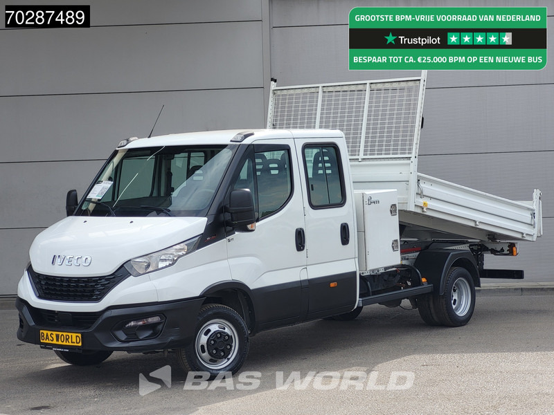 Iveco Daily 35C16 3.0L Kipper met Kist Dubbel Cabine Dubbellucht 3,5t Trekhaak Airco Cruise Euro6 Tipper Benne Kieper 2m3 Airco Trekhaak Cru - Комби кипер: слика 1 Iveco Daily 35C16 3.0L Kipper met Kist Dubbel Cabine Dubbellucht 3,5t Trekhaak Airco Cruise Euro6 Tipper Benne Kieper 2m3 Airco Trekhaak Cru - Комби кипер: слика 1
