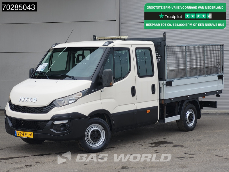Iveco Daily 35S11 Open Laadbak met Kist Dubbel Cabine 3,5t Trekhaak Airco Pickup Pritsche Open Box Airco Trekhaak - Комбе со отворен сандак: слика 1 Iveco Daily 35S11 Open Laadbak met Kist Dubbel Cabine 3,5t Trekhaak Airco Pickup Pritsche Open Box Airco Trekhaak - Комбе со отворен сандак: слика 1