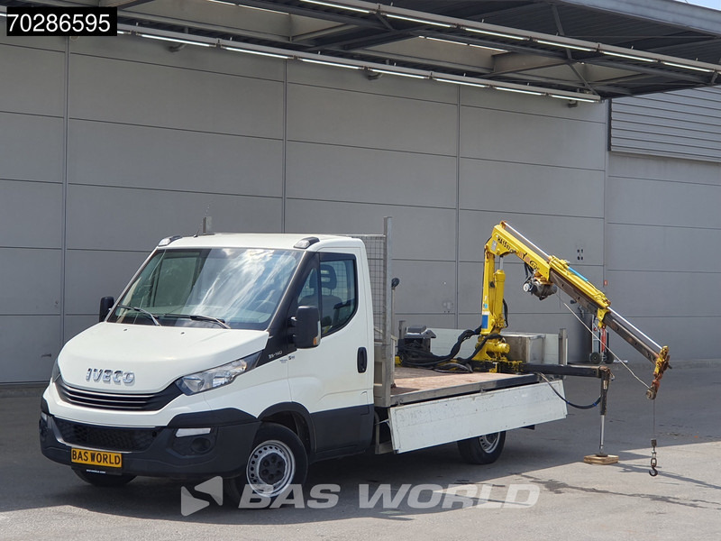 Iveco Daily 35S14 Open Laadbak Kraanwagen Hyva HA15 Euro6 3,5t Trekhaak Crane Kranwagen Pritsche Pickup Open Box Trekhaak - Комбе со отворен сандак: слика 5 Iveco Daily 35S14 Open Laadbak Kraanwagen Hyva HA15 Euro6 3,5t Trekhaak Crane Kranwagen Pritsche Pickup Open Box Trekhaak - Комбе со отворен сандак: слика 5