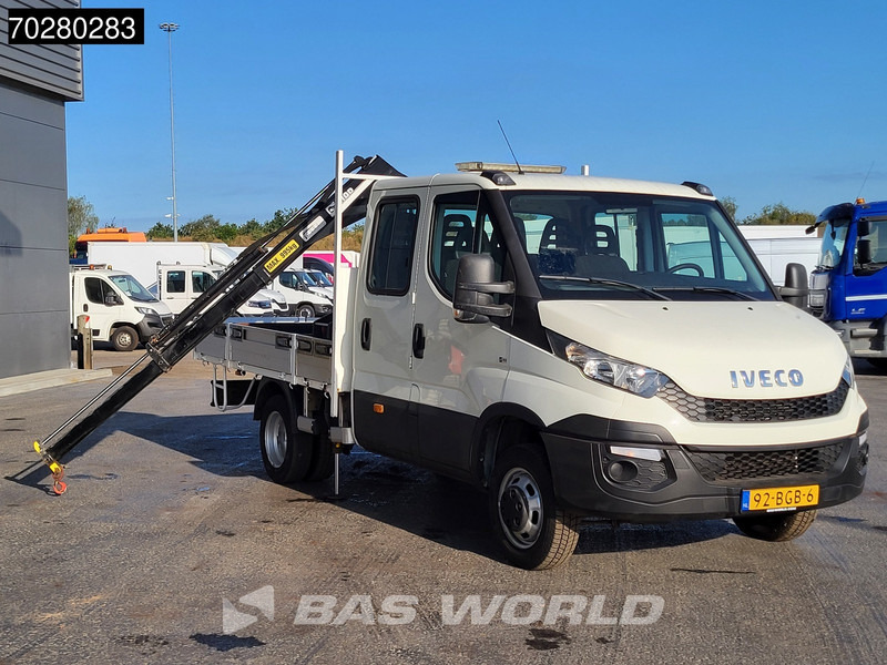Iveco Daily 50C17 3,0L Automaat 170PK HIAB 017T-2 DC Open laadbak Dubbellucht Airco Euro6 Pickup Crane Kraanwagen Kranwagen Pritsche Airco D - Комбе со отворен сандак: слика 3 Iveco Daily 50C17 3,0L Automaat 170PK HIAB 017T-2 DC Open laadbak Dubbellucht Airco Euro6 Pickup Crane Kraanwagen Kranwagen Pritsche Airco D - Комбе со отворен сандак: слика 3
