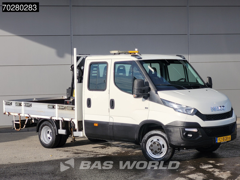 Iveco Daily 50C17 3,0L Automaat HIAB 017T-2 DC Open laadbak Kraan Dubbellucht Airco Euro6 Pickup Crane Kraanwagen Pritsche Airco Dubbel cabi - Комбе со отворен сандак: слика 3 Iveco Daily 50C17 3,0L Automaat HIAB 017T-2 DC Open laadbak Kraan Dubbellucht Airco Euro6 Pickup Crane Kraanwagen Pritsche Airco Dubbel cabi - Комбе со отворен сандак: слика 3