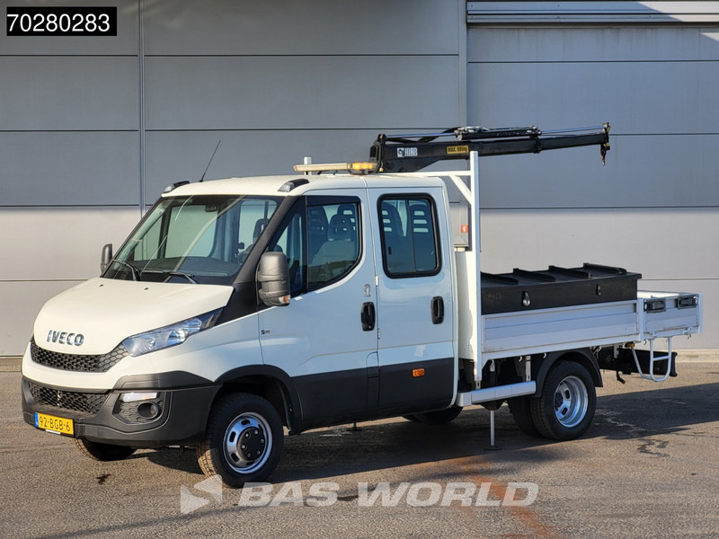 Iveco Daily 50C17 3,0L Automaat HIAB 017T-2 DC Open laadbak Kraan Dubbellucht Airco Euro6 Pickup Crane Kraanwagen Pritsche Airco Dubbel cabi - Комбе со отворен сандак: слика 2 Iveco Daily 50C17 3,0L Automaat HIAB 017T-2 DC Open laadbak Kraan Dubbellucht Airco Euro6 Pickup Crane Kraanwagen Pritsche Airco Dubbel cabi - Комбе со отворен сандак: слика 2