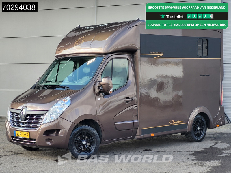 Renault Master 130pk Paardenwagen Hengstenuitvoeren Trekhaak Airco Euro6 Horsetruck Veewagen Horse 14m3 Airco Trekhaak - Комбе: слика 1 Renault Master 130pk Paardenwagen Hengstenuitvoeren Trekhaak Airco Euro6 Horsetruck Veewagen Horse 14m3 Airco Trekhaak - Комбе: слика 1