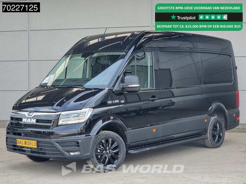 MAN TGE 3.180 180PK Automaat Black Edition L3H3 LED LM velgen Groot scherm CarPlay Camera 11m3 Airco Cruise control - Товарно комбе: слика 1 MAN TGE 3.180 180PK Automaat Black Edition L3H3 LED LM velgen Groot scherm CarPlay Camera 11m3 Airco Cruise control - Товарно комбе: слика 1