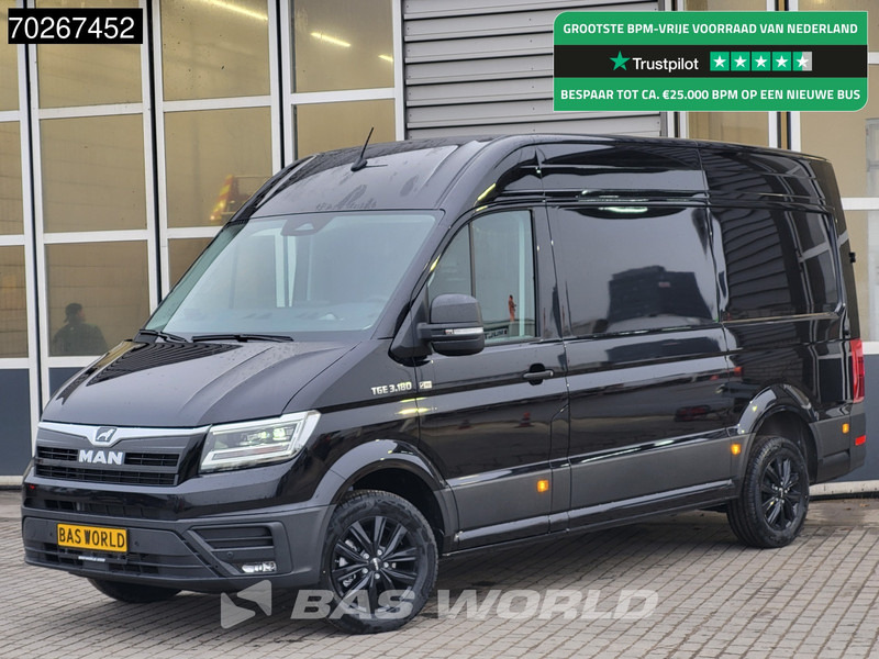 MAN TGE 3.180 Automaat 2025 model Facelift Black Edition L3H3 ACC Trekhaak L2H2 11m3 Airco Trekhaak - Товарно комбе: слика 1 MAN TGE 3.180 Automaat 2025 model Facelift Black Edition L3H3 ACC Trekhaak L2H2 11m3 Airco Trekhaak - Товарно комбе: слика 1