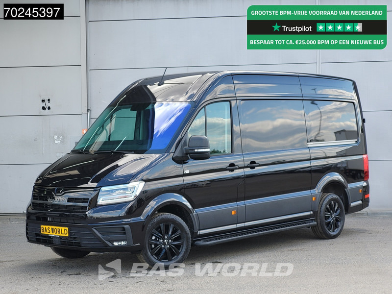 MAN TGE 3.180 Automaat Black Edition Dubbele Schuifdeur L3H3 Camera CarPlay LED Velgen L2H2 11m3 Airco Cruise control - Товарно комбе: слика 1 MAN TGE 3.180 Automaat Black Edition Dubbele Schuifdeur L3H3 Camera CarPlay LED Velgen L2H2 11m3 Airco Cruise control - Товарно комбе: слика 1