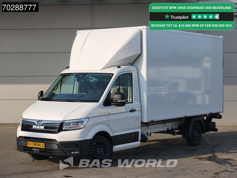MAN TGE 3.180 Automaat Laadklep Bakwagen 2025 Facelift Navi LED Airco Cruise Euro6 Meubelbak Koffer 21m3 Airco Cruise control - Комбе фургон: слика 1 MAN TGE 3.180 Automaat Laadklep Bakwagen 2025 Facelift Navi LED Airco Cruise Euro6 Meubelbak Koffer 21m3 Airco Cruise control - Комбе фургон: слика 1