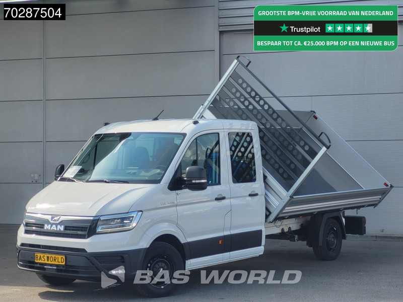 MAN TGE 3.180 Drie-Zijdige Automaat Kipper 2025-Facelift 180PK Trekhaak LED Airco Cruise Navi Euro6 Kipper Tipper Benne Kieper 3m3 Airco Trekh - Комби кипер: слика 1 MAN TGE 3.180 Drie-Zijdige Automaat Kipper 2025-Facelift 180PK Trekhaak LED Airco Cruise Navi Euro6 Kipper Tipper Benne Kieper 3m3 Airco Trekh - Комби кипер: слика 1