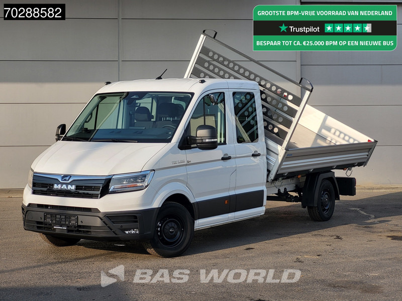 MAN TGE 3.180 Driezijdige Kipper Automaat Dubbel Cabine 2025 Facelift 180PK Trekhaak LED Navi ACC Airco Cruise Euro6 Kipper Tippe Benne Kieper - Комби кипер: слика 1 MAN TGE 3.180 Driezijdige Kipper Automaat Dubbel Cabine 2025 Facelift 180PK Trekhaak LED Navi ACC Airco Cruise Euro6 Kipper Tippe Benne Kieper - Комби кипер: слика 1