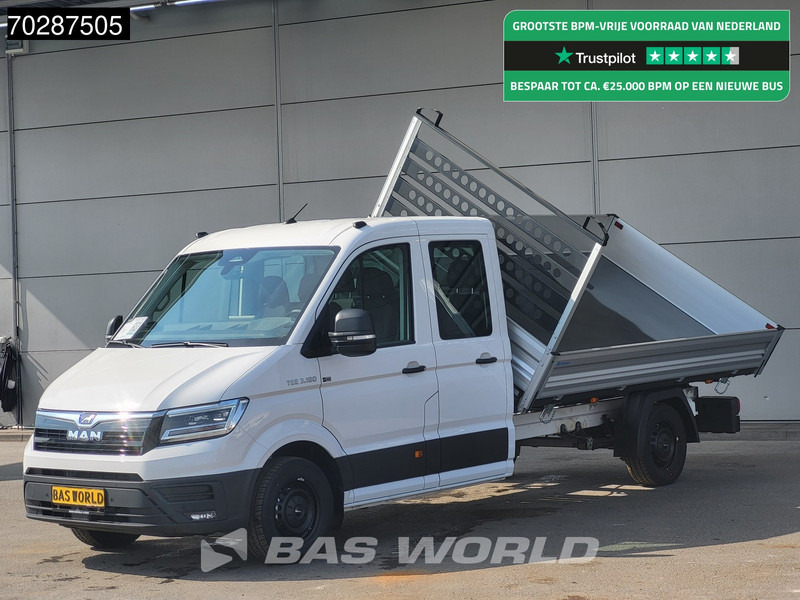 MAN TGE 3.180 Driezijdige Kipper Automaat Dubbel Cabine 2025 Facelift 180PK Trekhaak LED Navi ACC Airco Cruise Euro6 Kipper Tippe Benne Kieper - Комби кипер: слика 1 MAN TGE 3.180 Driezijdige Kipper Automaat Dubbel Cabine 2025 Facelift 180PK Trekhaak LED Navi ACC Airco Cruise Euro6 Kipper Tippe Benne Kieper - Комби кипер: слика 1
