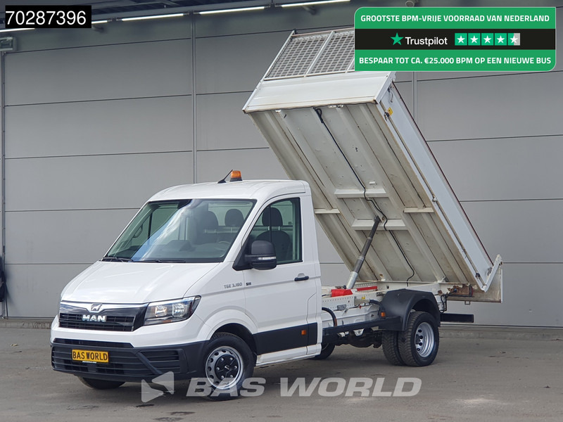 MAN TGE 3.180 Kipper Dubbellucht 3,5t Trekhaak Airco Cruise Euro6 Tipper Benne Kieper 2m3 Airco Trekhaak Cruise control - Комби кипер: слика 1 MAN TGE 3.180 Kipper Dubbellucht 3,5t Trekhaak Airco Cruise Euro6 Tipper Benne Kieper 2m3 Airco Trekhaak Cruise control - Комби кипер: слика 1
