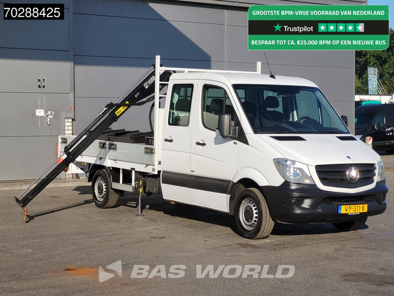 Mercedes-Benz Sprinter 310 CDI Euro6 Automaat Open laadbak Kraanwagen HIAB 017T-2 Navi Airco Euro6 Kraan Crane Kranwagen Pickup Pritsche Airco - Комбе со отворен сандак: слика 1 Mercedes-Benz Sprinter 310 CDI Euro6 Automaat Open laadbak Kraanwagen HIAB 017T-2 Navi Airco Euro6 Kraan Crane Kranwagen Pickup Pritsche Airco - Комбе со отворен сандак: слика 1