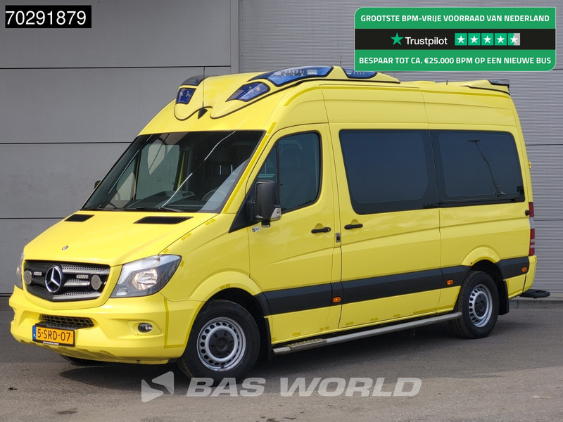 Mercedes-Benz Sprinter 319 CDI Marge! 3.0L V6 Automaat 2x Schuifdeur Airco Cruise Euro6 Krankenwagen Rettungswagen 8m3 Airco Cruise control - Амбулантно возило: слика 1 Mercedes-Benz Sprinter 319 CDI Marge! 3.0L V6 Automaat 2x Schuifdeur Airco Cruise Euro6 Krankenwagen Rettungswagen 8m3 Airco Cruise control - Амбулантно возило: слика 1