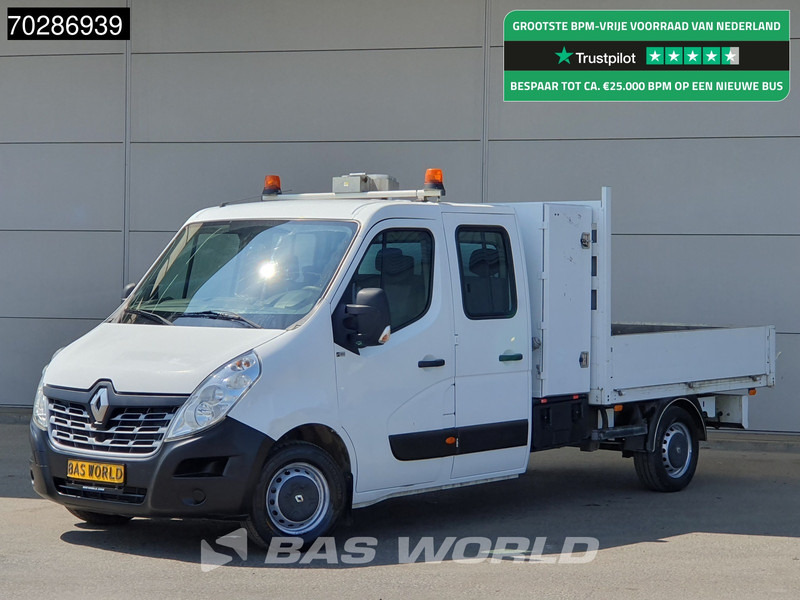 Renault Master 110PK Open Laadbak Kraanwagen HMF 52 Airco Cruise Euro6 Pickup Crane Kranwagen Pritsche Open Box Airco Cruise control - Комбе со отворен сандак: слика 1 Renault Master 110PK Open Laadbak Kraanwagen HMF 52 Airco Cruise Euro6 Pickup Crane Kranwagen Pritsche Open Box Airco Cruise control - Комбе со отворен сандак: слика 1