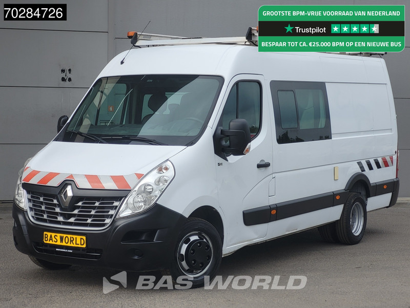 Renault Master 130pk Dubbel Cabine Dubbellucht L3H2 3,5t Trekhaak Airco Cruise Imperiaal Werkplaatsinrichting Euro6 DC Doka Mixto 8m3 Airco Trekhaak - Товарно комбе: слика 1 Renault Master 130pk Dubbel Cabine Dubbellucht L3H2 3,5t Trekhaak Airco Cruise Imperiaal Werkplaatsinrichting Euro6 DC Doka Mixto 8m3 Airco Trekhaak - Товарно комбе: слика 1