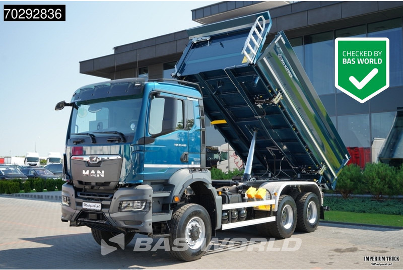 MAN TGS 33.480 TGS 6X6 11m3 KH-3-Way Kipper 6x6 Steel Suspension Automatic Big-Axle Euro 6 - Кипер: слика 1 MAN TGS 33.480 TGS 6X6 11m3 KH-3-Way Kipper 6x6 Steel Suspension Automatic Big-Axle Euro 6 - Кипер: слика 1
