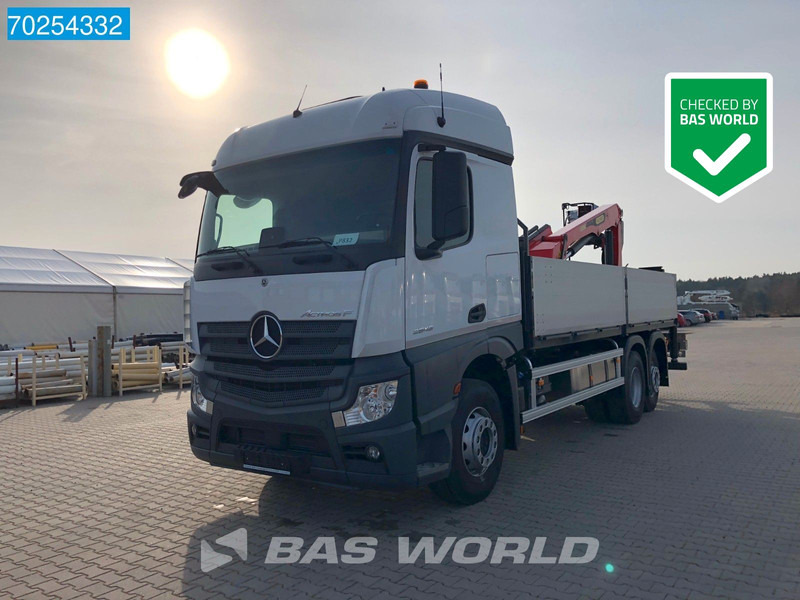 Mercedes-Benz Actros 2646 6X2 Palfinger PK 20.501 L Kran Crane Automatic Euro 6 - Камион со платформа, Камион со кран: слика 1 Mercedes-Benz Actros 2646 6X2 Palfinger PK 20.501 L Kran Crane Automatic Euro 6 - Камион со платформа, Камион со кран: слика 1