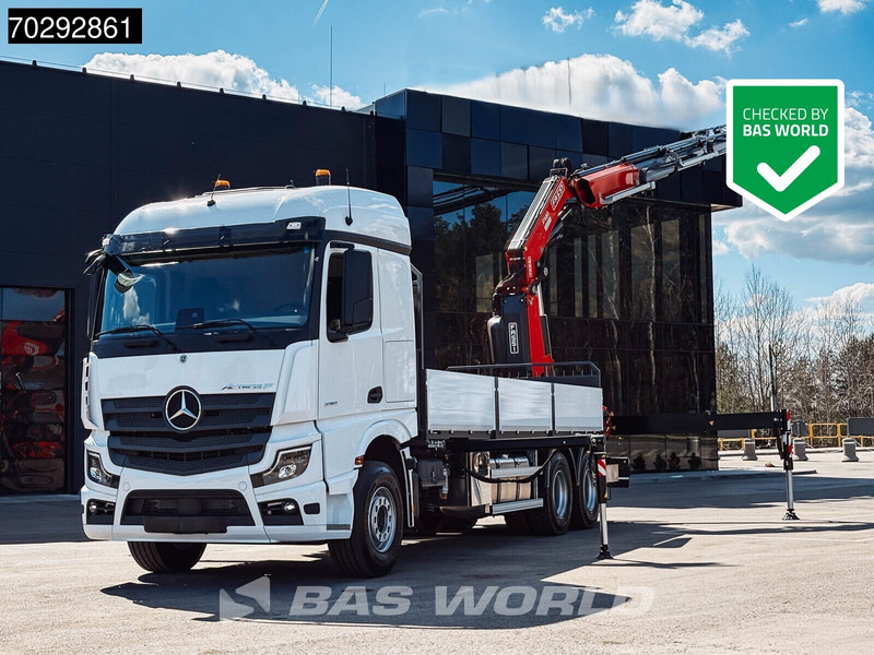 Mercedes-Benz Actros 2651 Actros 6X4 Fassi F486 Led Navi Euro 6 - Камион со платформа, Камион со кран: слика 1 Mercedes-Benz Actros 2651 Actros 6X4 Fassi F486 Led Navi Euro 6 - Камион со платформа, Камион со кран: слика 1