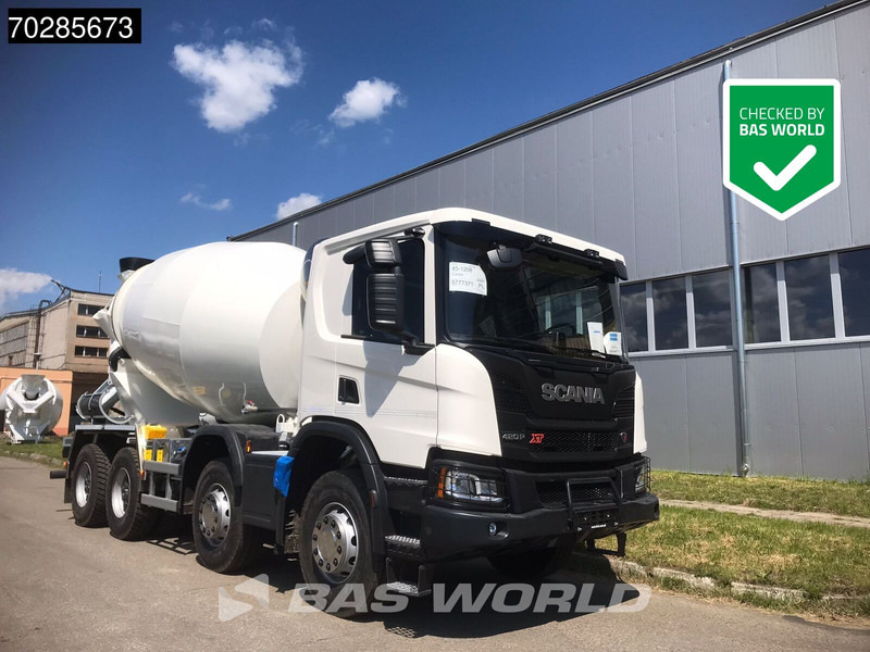 Scania P420 XT 8X4 NEW! 10m3 FML Mixer Automatic Steel suspension Big-Axle Euro 6 - Камион миксер за бетон: слика 1 Scania P420 XT 8X4 NEW! 10m3 FML Mixer Automatic Steel suspension Big-Axle Euro 6 - Камион миксер за бетон: слика 1