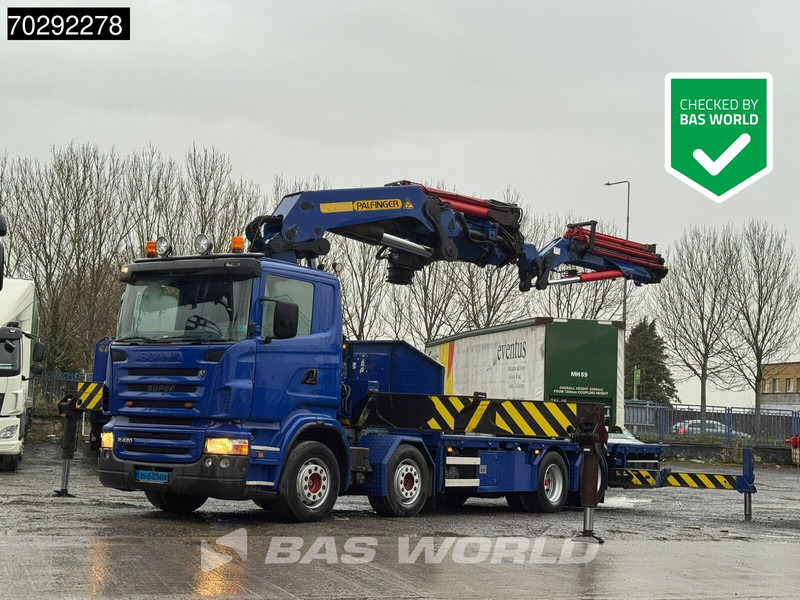Scania R420 8X2 - Камион со платформа, Камион со кран: слика 1 Scania R420 8X2 - Камион со платформа, Камион со кран: слика 1