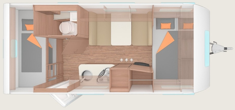 Weinsberg CaraOne 480 QDK - Камп приколка: слика 2 Weinsberg CaraOne 480 QDK - Камп приколка: слика 2