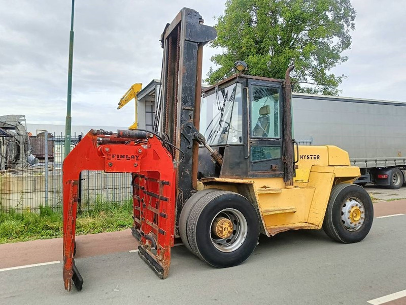Hyster H 12.00 XL 12 ton heftruck met stenenklem forklift - Дизел вилушкар: слика 1 Hyster H 12.00 XL 12 ton heftruck met stenenklem forklift - Дизел вилушкар: слика 1