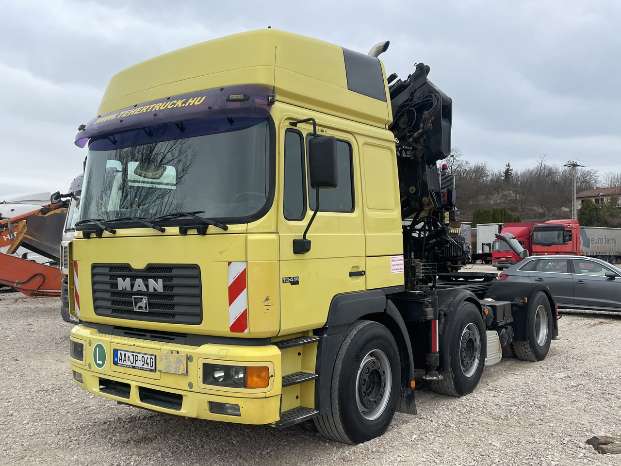 MAN F2000 413 6x2 Manual CRANE Hiab 330+jib 90 21m - Камион влекач: слика 1 MAN F2000 413 6x2 Manual CRANE Hiab 330+jib 90 21m - Камион влекач: слика 1
