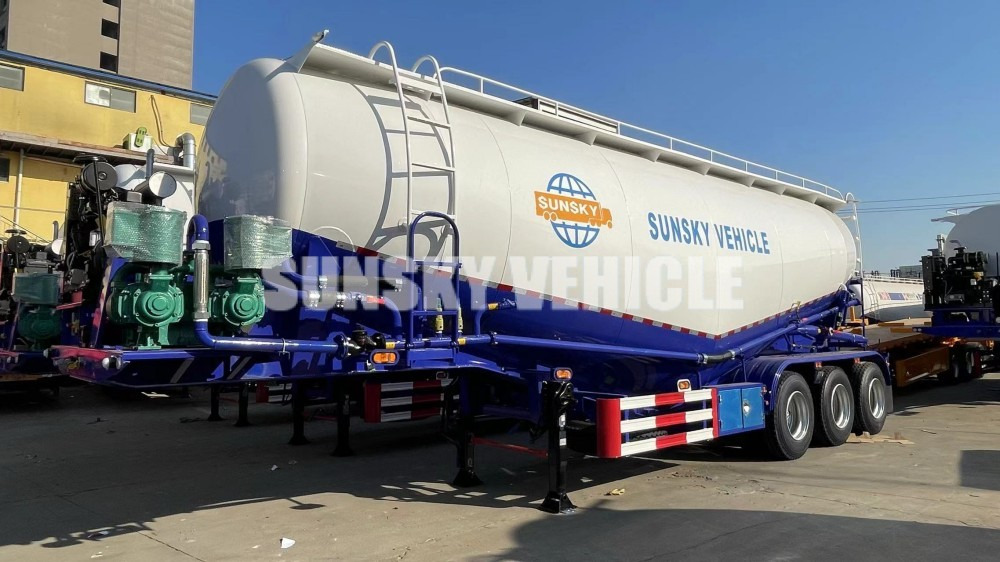 SUNSKY bulk cement trailer - Полуприколка цистерна: слика 1 SUNSKY bulk cement trailer - Полуприколка цистерна: слика 1