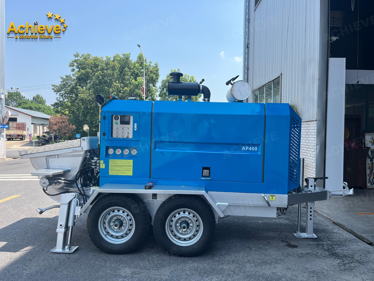 ACHIEVE ACHIEVE AP400 Concrete Trailer Pump For Australia/US EPA /CE Version 【ACHIEVE】100% BRAND NEW !!! - Стационарна бетонска пумпа: слика 2 ACHIEVE ACHIEVE AP400 Concrete Trailer Pump For Australia/US EPA /CE Version 【ACHIEVE】100% BRAND NEW !!! - Стационарна бетонска пумпа: слика 2