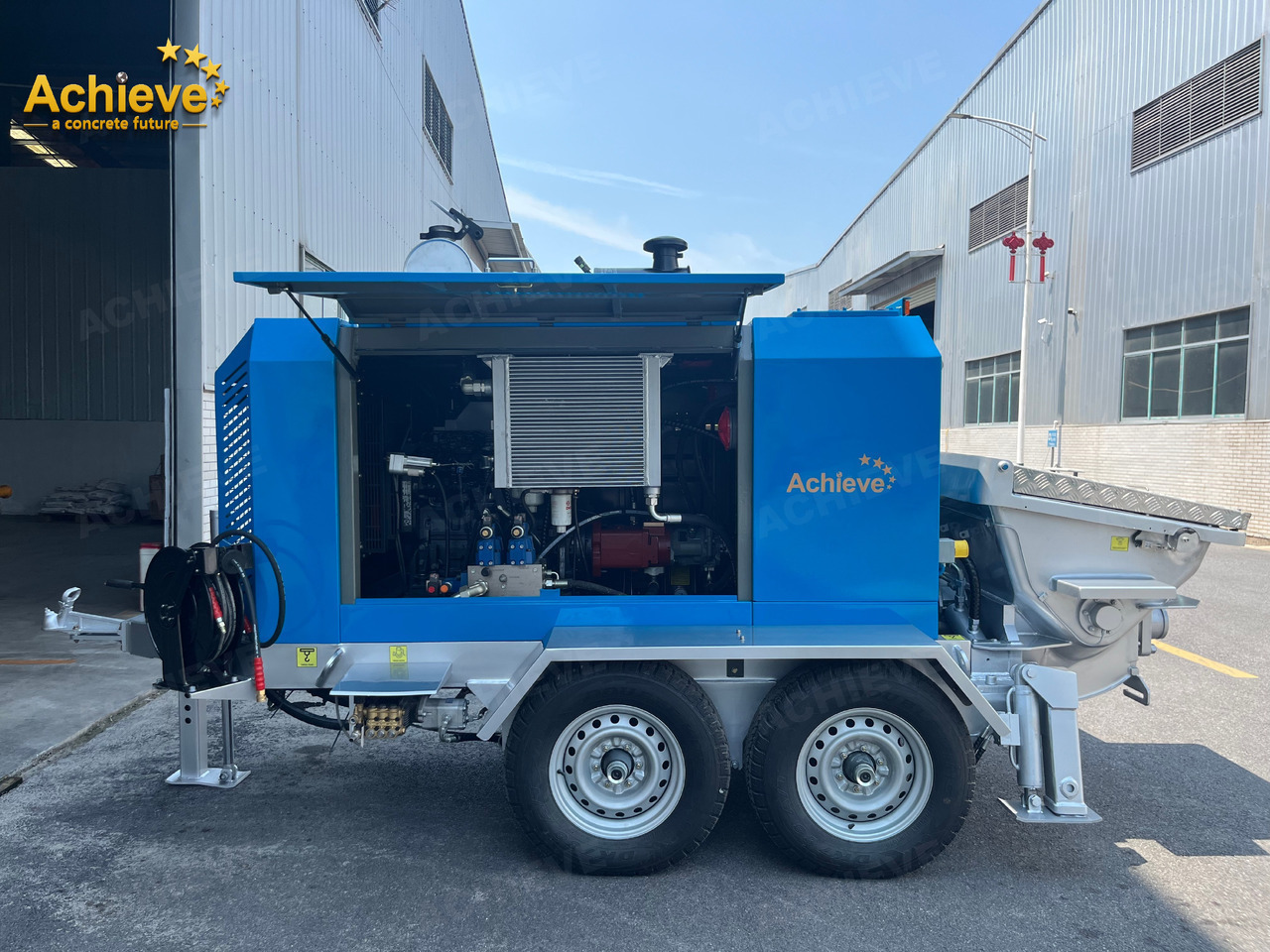 ACHIEVE ACHIEVE AP400 Concrete Trailer Pump For Australia/US EPA /CE Version 【ACHIEVE】100% BRAND NEW !!! - Стационарна бетонска пумпа: слика 4 ACHIEVE ACHIEVE AP400 Concrete Trailer Pump For Australia/US EPA /CE Version 【ACHIEVE】100% BRAND NEW !!! - Стационарна бетонска пумпа: слика 4
