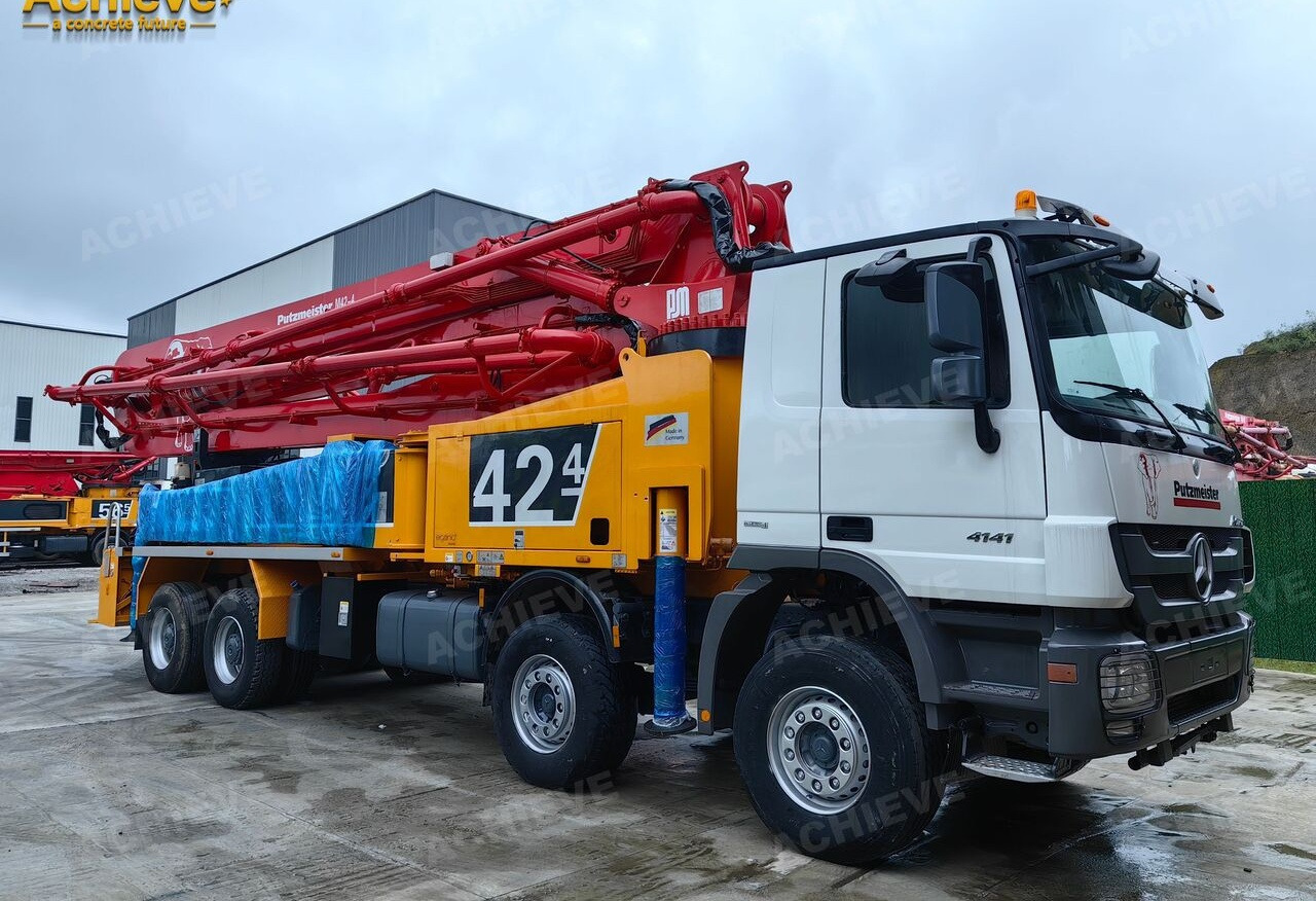 PUTZMEISTER Mercedes-Benz Actros 4141 concrete pumpM42-4R 170 m³【ACHIEVE】TOP CONDITION!!! - Камион со бетонска пумпа: слика 1 PUTZMEISTER Mercedes-Benz Actros 4141 concrete pumpM42-4R 170 m³【ACHIEVE】TOP CONDITION!!! - Камион со бетонска пумпа: слика 1