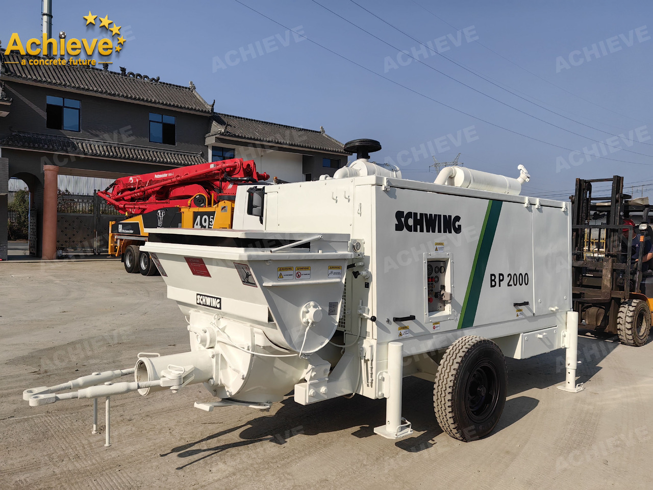 Schwing BP2000 5000kg 2008 Concrete Pump With Brand New High Quality 【ACHIEVE】 TOP CONDITION!!! - Стационарна бетонска пумпа: слика 2 Schwing BP2000 5000kg 2008 Concrete Pump With Brand New High Quality 【ACHIEVE】 TOP CONDITION!!! - Стационарна бетонска пумпа: слика 2