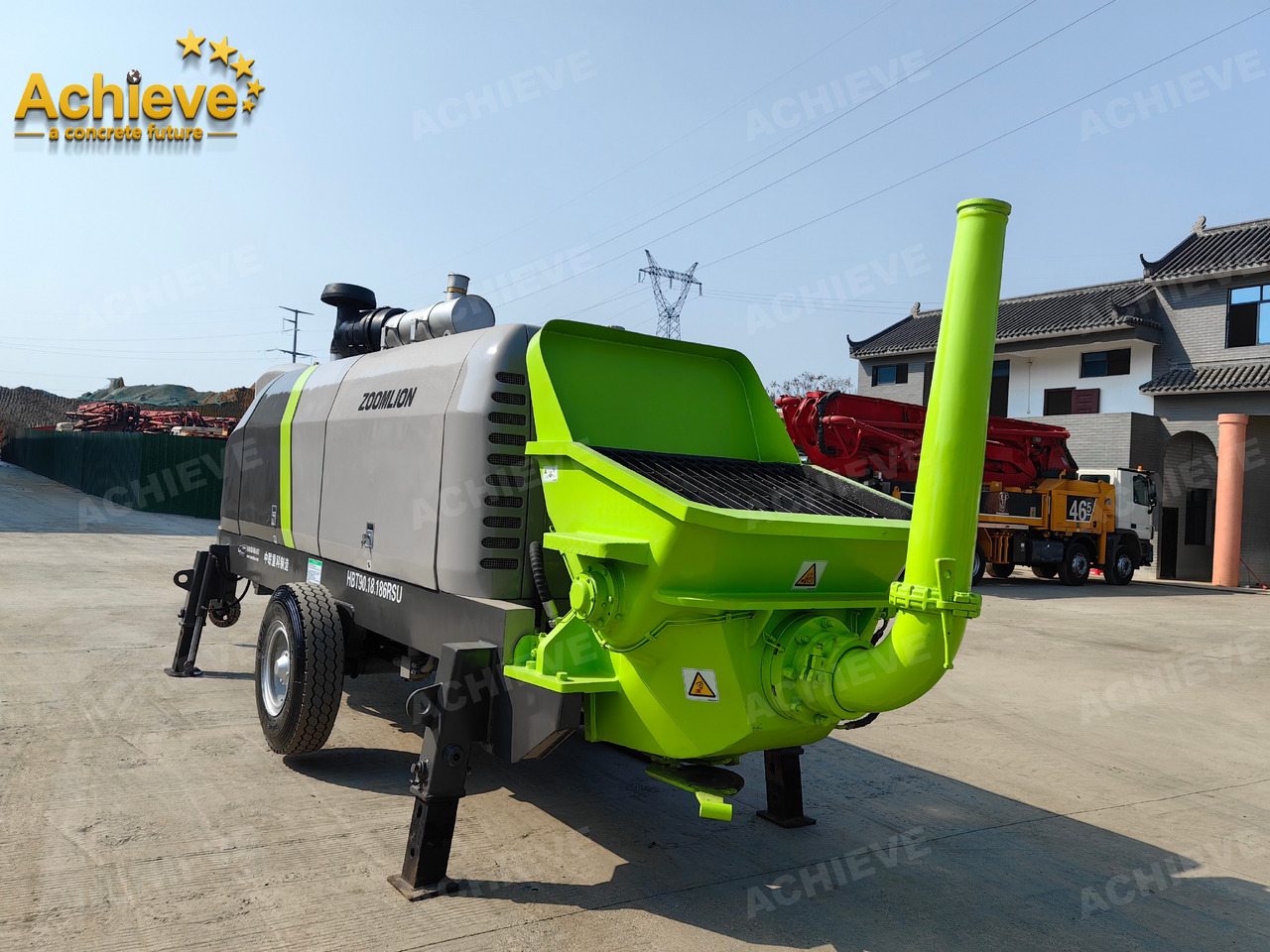 Zoomlion 2022 Zoomlion HBT 90.18.186RSU hydraulic Concrete Trailer Pump in China【ACHIEVE】TOP CONDITION!!! - Стационарна бетонска пумпа: слика 5 Zoomlion 2022 Zoomlion HBT 90.18.186RSU hydraulic Concrete Trailer Pump in China【ACHIEVE】TOP CONDITION!!! - Стационарна бетонска пумпа: слика 5