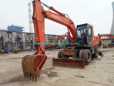 Good Quality Tyre Excavator Hitachi Zx160W Moving by Wheels for Sale - Багер на тркала: слика 1 Good Quality Tyre Excavator Hitachi Zx160W Moving by Wheels for Sale - Багер на тркала: слика 1