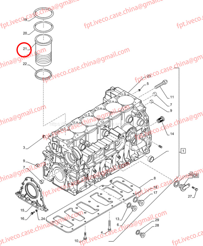 FPT IVECO CASE Cursor9 F2CFE614A*B041/F2CGE614F*V004 5802431166 Cylinder liner 504125561 504202218 504305866 - Клипови/ Прстени/ Изолациони чаури за Камион: слика 4 FPT IVECO CASE Cursor9 F2CFE614A*B041/F2CGE614F*V004 5802431166 Cylinder liner 504125561 504202218 504305866 - Клипови/ Прстени/ Изолациони чаури за Камион: слика 4