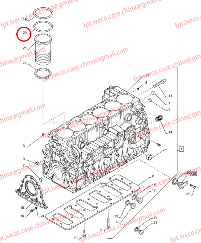 FPT IVECO CASE Cursor9 F2CFE614A*B041/F2CGE614F*V004 5802431166 Cylinder liner O-ring (non-black)99459175 - Клипови/ Прстени/ Изолациони чаури за Камион: слика 3 FPT IVECO CASE Cursor9 F2CFE614A*B041/F2CGE614F*V004 5802431166 Cylinder liner O-ring (non-black)99459175 - Клипови/ Прстени/ Изолациони чаури за Камион: слика 3