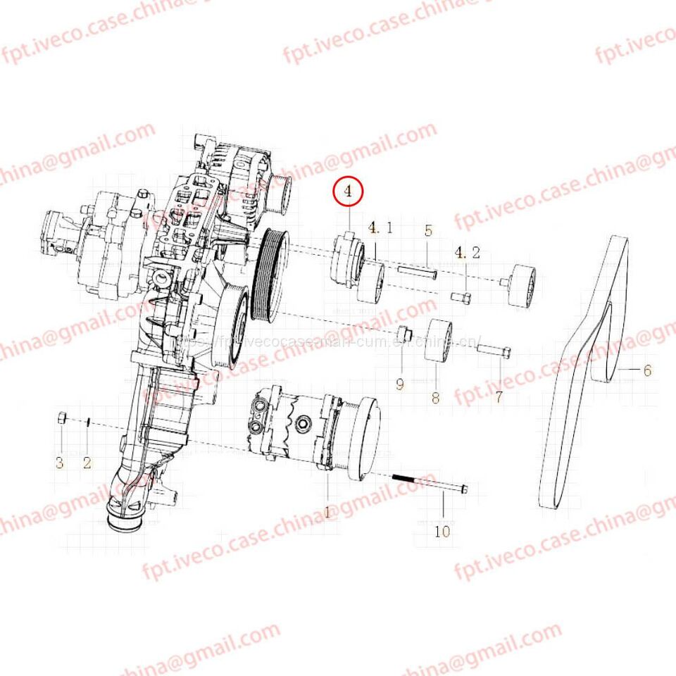 MAN D2066 Automatic tensioner 95800-7477 - Затегнувач за ремен: слика 1 MAN D2066 Automatic tensioner 95800-7477 - Затегнувач за ремен: слика 1