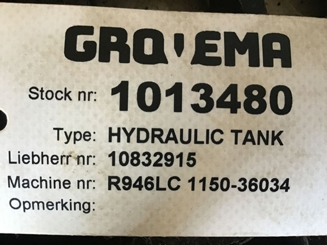 Хидрауличен резервоар Liebherr Hydraulic Tank: слика 7