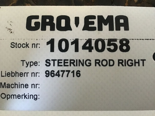 Волан за управување Liebherr Steering Rod Right: слика 6