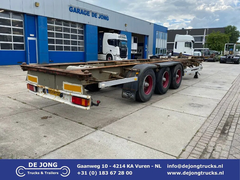 Pacton 40 FT Container Chassis / BPW + DISC - Транспортер на контејнер/ Полуприколка со променливо тело: слика 1 Pacton 40 FT Container Chassis / BPW + DISC - Транспортер на контејнер/ Полуприколка со променливо тело: слика 1