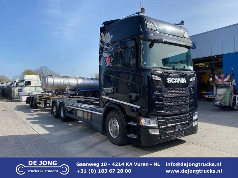 Scania S500 NGS BDF / Retarder / 6x2 + trailer - Транспортер на контејнер/ Камион со променливо тело: слика 1 Scania S500 NGS BDF / Retarder / 6x2 + trailer - Транспортер на контејнер/ Камион со променливо тело: слика 1
