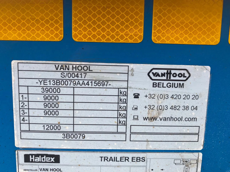 Транспортер на контејнер/ Полуприколка со променливо тело Van Hool 3B0079 / Extendable / SAF + Disc Brakes: слика 9