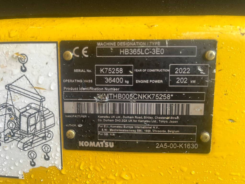 Komatsu HB 365 LC-3 Hybrid - Багер гасеничар: слика 5 Komatsu HB 365 LC-3 Hybrid - Багер гасеничар: слика 5